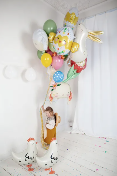 XL Folieballon Figur - Niedliches Schaf - 67 x 40 cm
